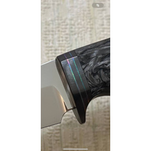 ЛИЦАРСЬКИЙ колекційний ексклюзивний ніж ручної роботи майстра студії СЕРГІЯ ЖУРБИ купити замовити в Україні (Порошкова сталь CPM® S90V™ 63 HRC). Photo 2